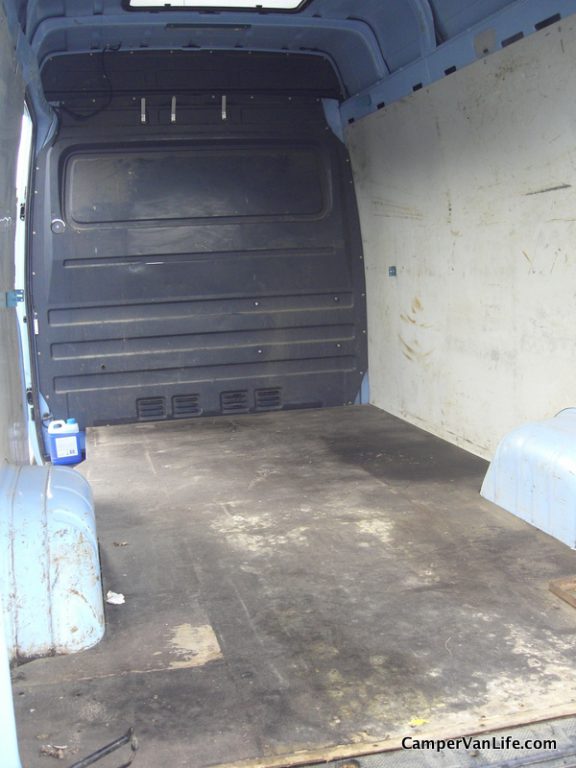 Floor scrubbed