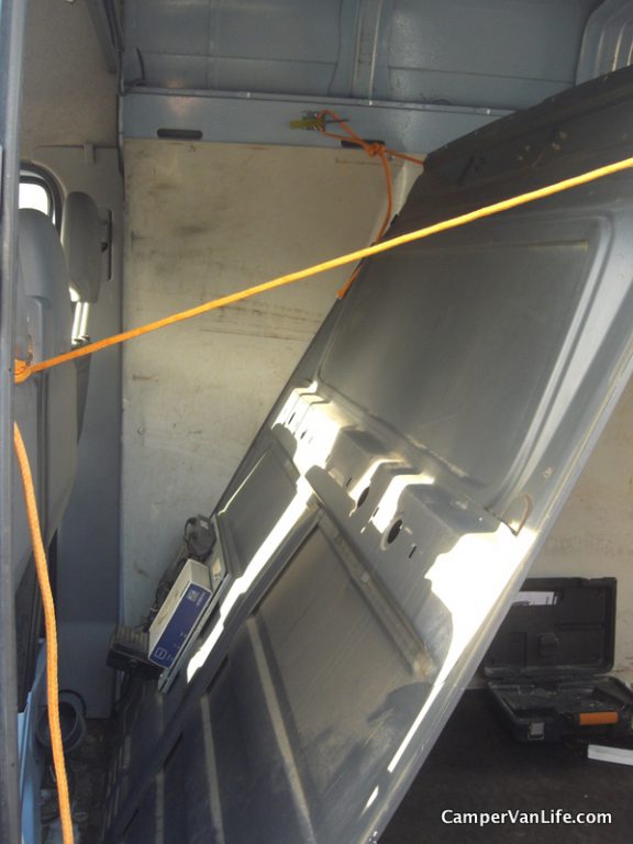 Bulkhead being removed