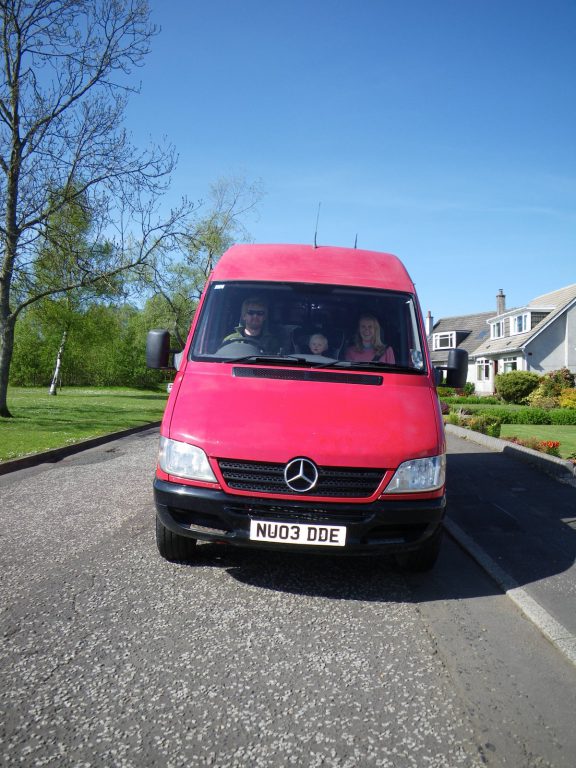 The Van – an ex roadworks crew-van