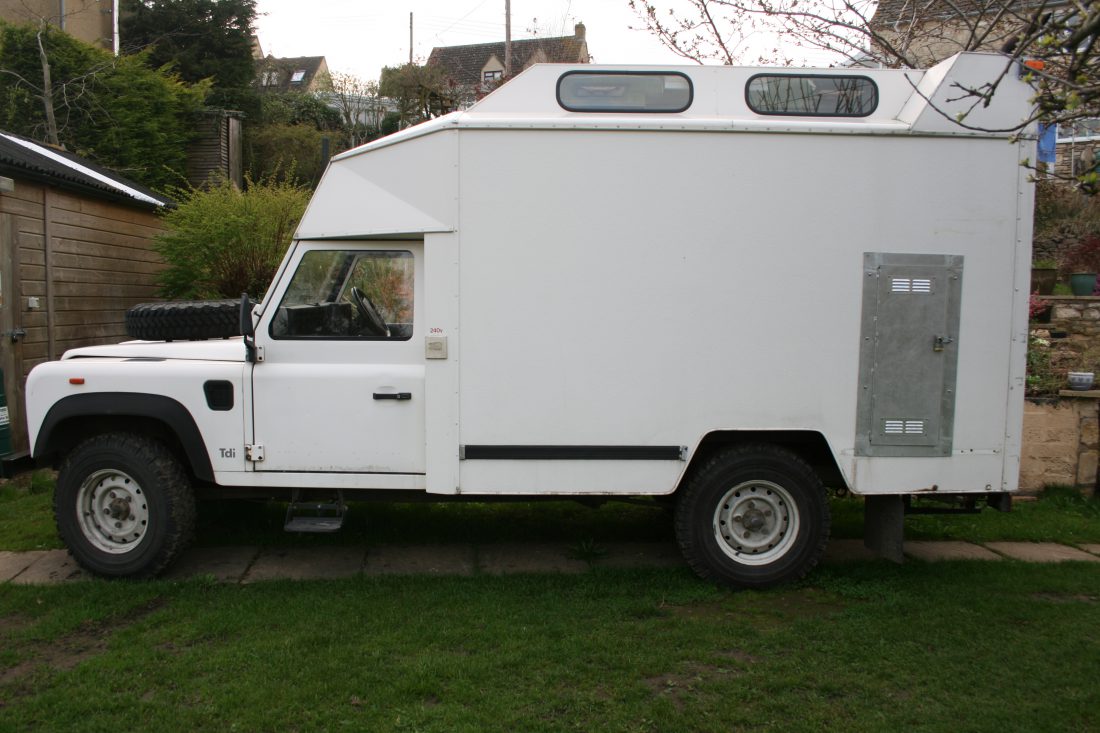 Side View of Land Rover 130 as purchased