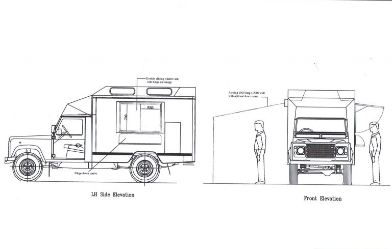 Land Rover Catering Plans/Layout