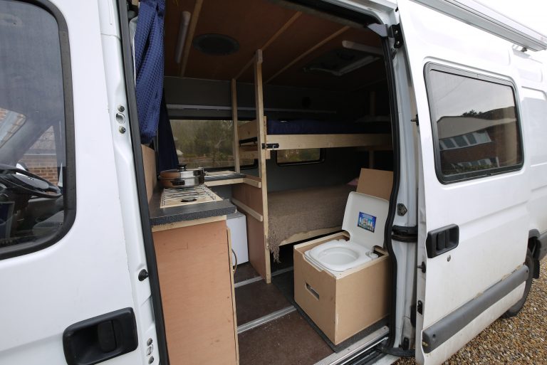 campervan with toilet