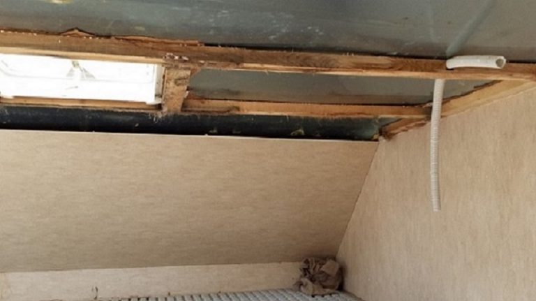 Stripping above cab