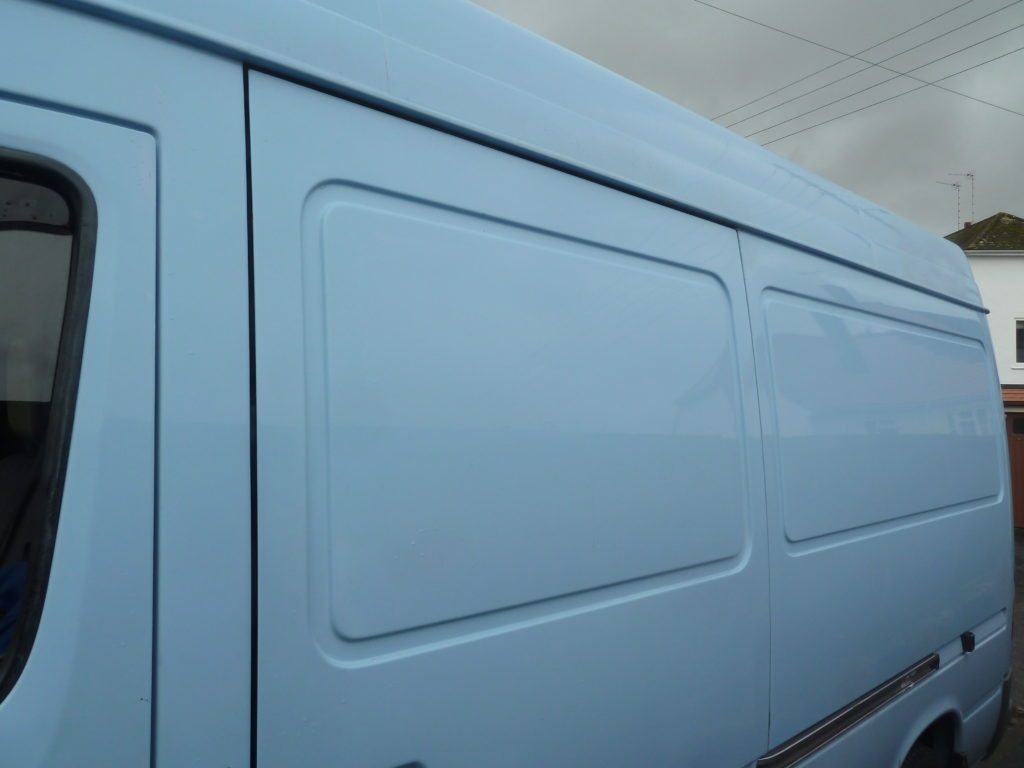 Side of Mercedes Sprinter